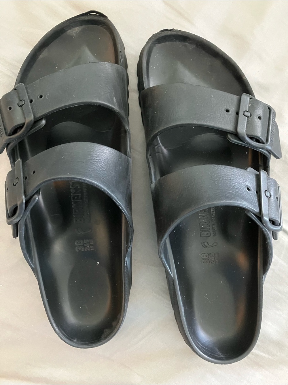 Birkenstock Black Plastic Molded Footbed Sandal